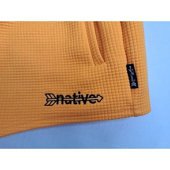 Native Language Clothing Waffle Shorties Shorts Women's Yellow Size S - Picture 6 of 6